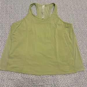 Green Lululemon Mesh Racerback Tank Top